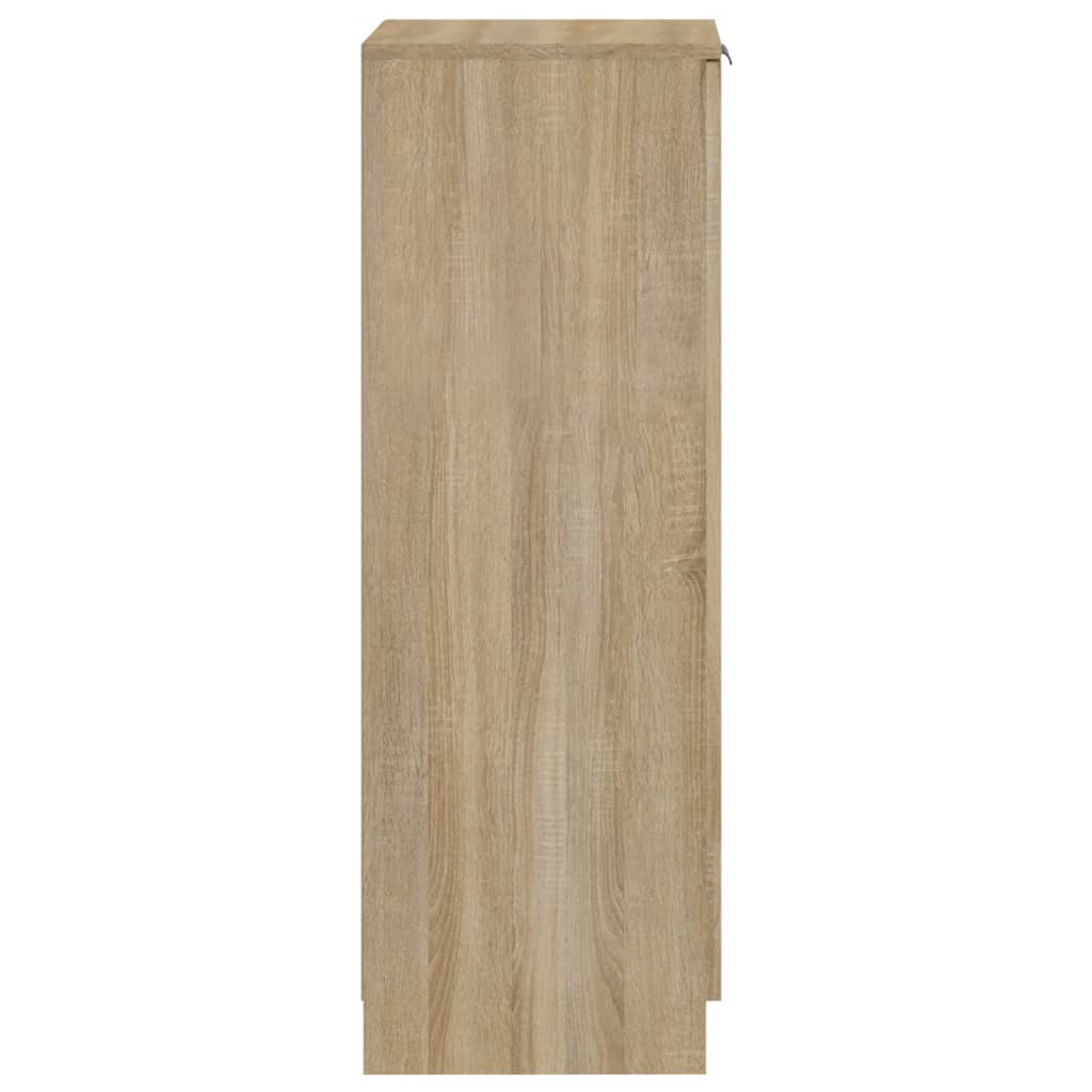 Schoenenkast 30x35x100 cm bewerkt hout sonoma eikenkleurig - Griffin Retail