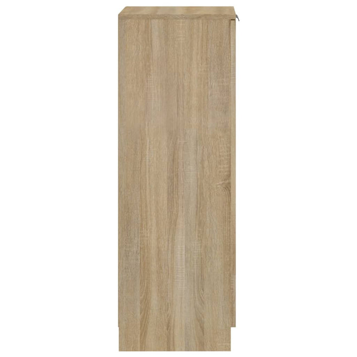 Schoenenkast 30x35x100 cm bewerkt hout sonoma eikenkleurig - Griffin Retail