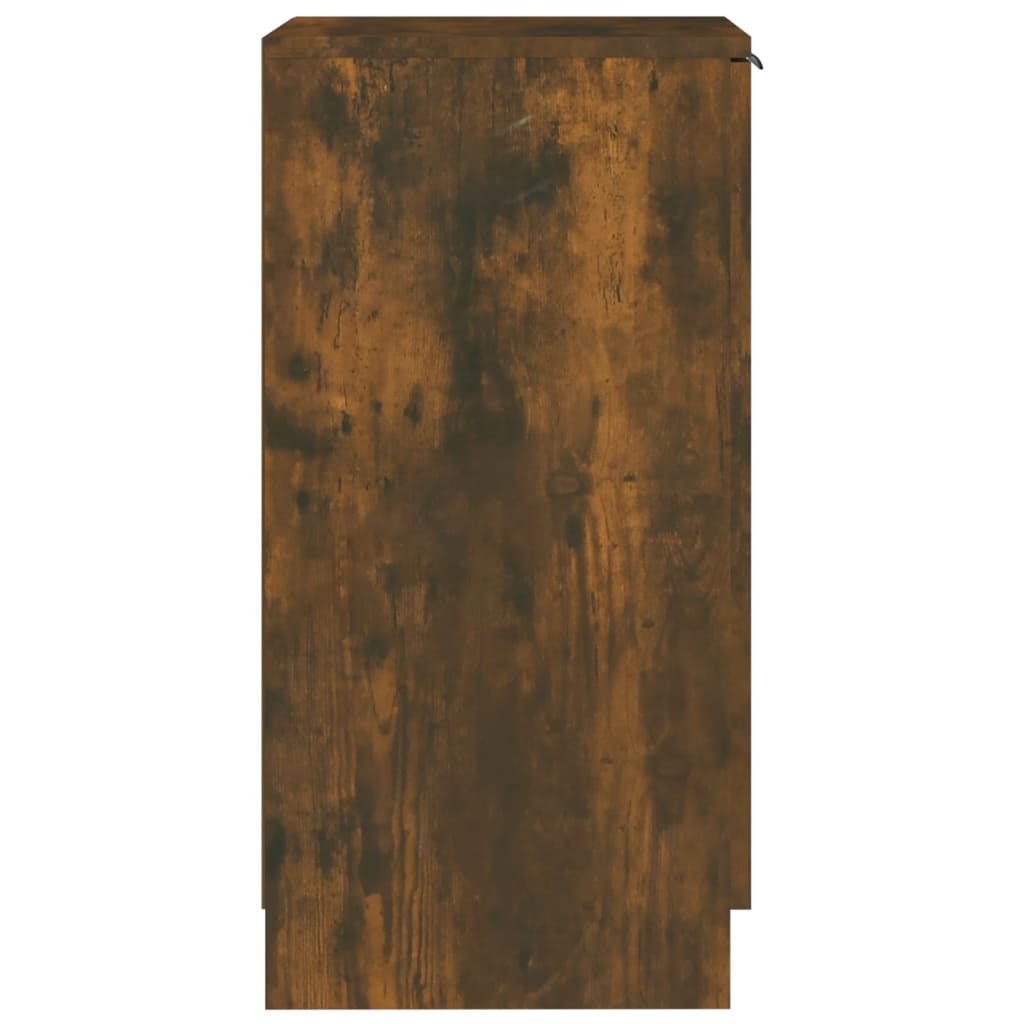 Schoenenkast 30x35x70 cm bewerkt hout gerookt eikenkleurig - Griffin Retail