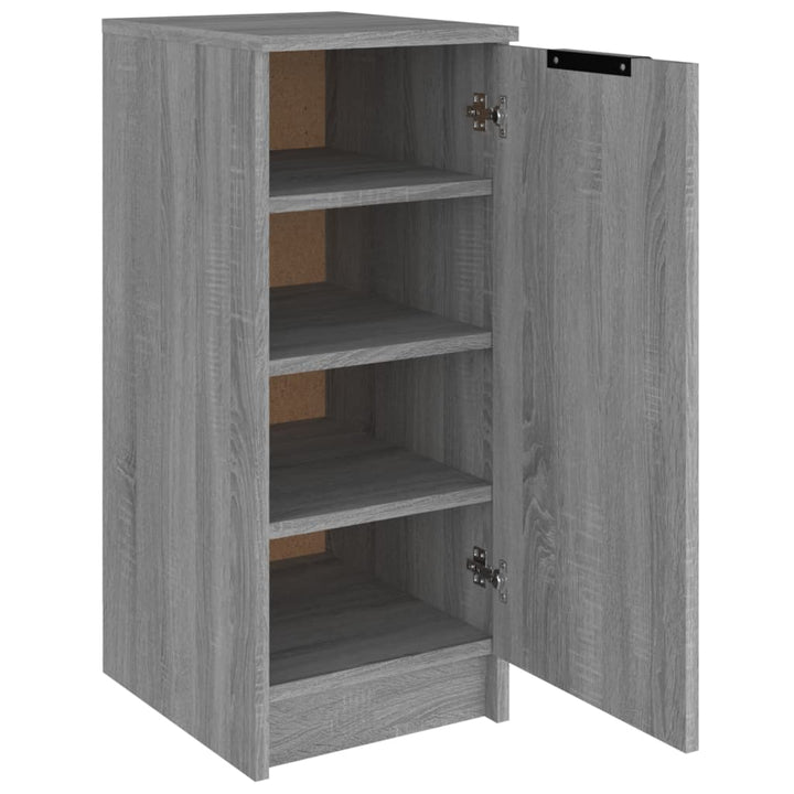 Schoenenkast 30x35x70 cm bewerkt hout grijs sonoma eikenkleurig - Griffin Retail