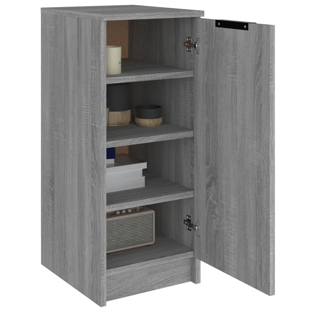 Schoenenkast 30x35x70 cm bewerkt hout grijs sonoma eikenkleurig - Griffin Retail