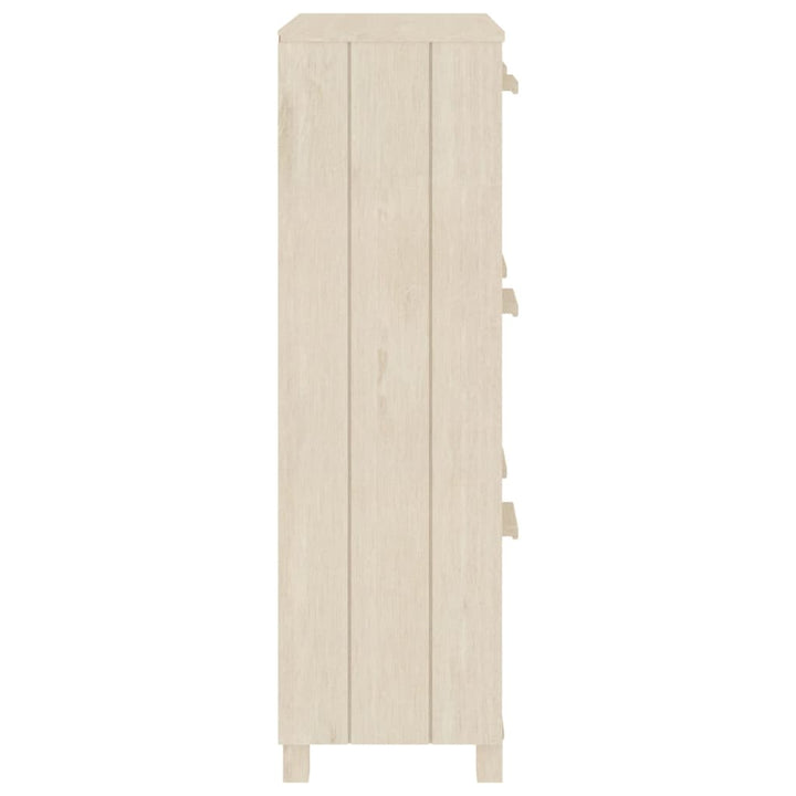 Schoenenkast 59,5x35x117 cm massief grenenhout honingbruin - Griffin Retail