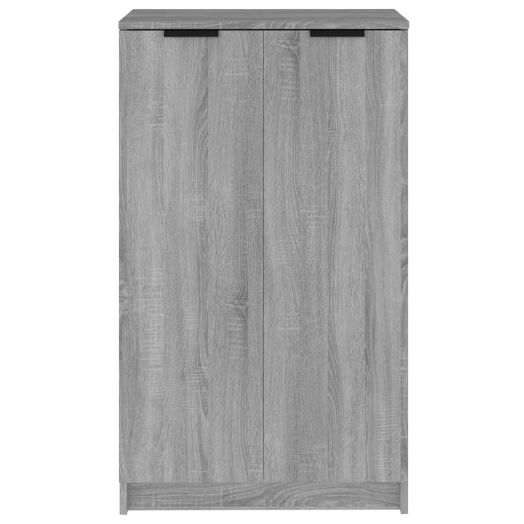 Schoenenkast 59x35x100 cm bewerkt hout grijs sonoma eikenkleur - Griffin Retail
