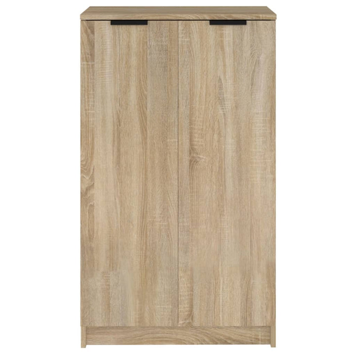 Schoenenkast 59x35x100 cm bewerkt hout sonoma eikenkleurig - Griffin Retail