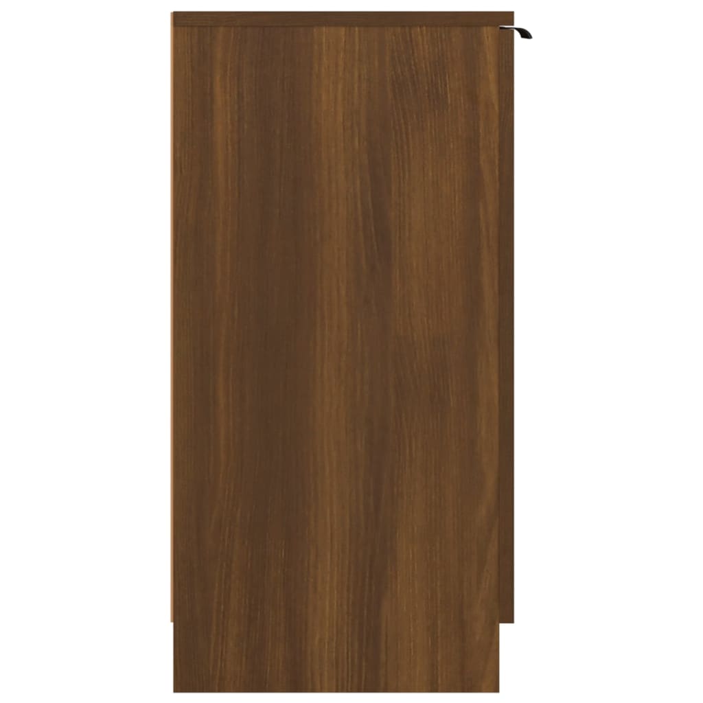 Schoenenkast 59x35x70 cm bewerkt hout bruineikenkleurig - Griffin Retail