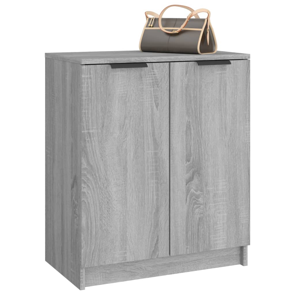 Schoenenkast 59x35x70 cm bewerkt hout grijs sonoma eikenkleurig - Griffin Retail
