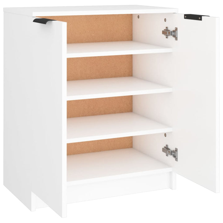 Schoenenkast 59x35x70 cm bewerkt hout wit - Griffin Retail