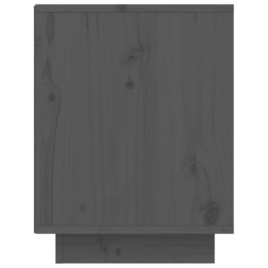 Schoenenkast 60x34x45 cm massief grenenhout grijs - Griffin Retail