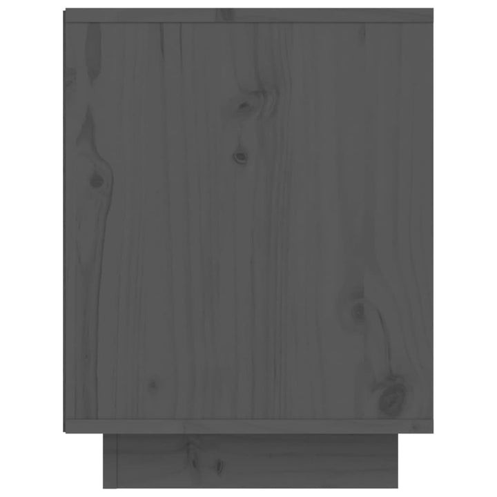 Schoenenkast 60x34x45 cm massief grenenhout grijs - Griffin Retail