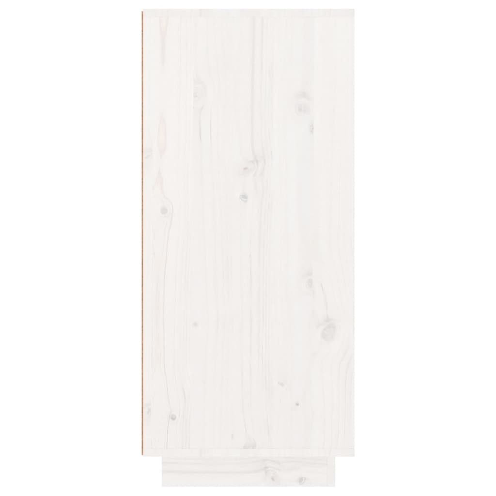 Schoenenkast 60x35x80 cm massief grenenhout wit - Griffin Retail