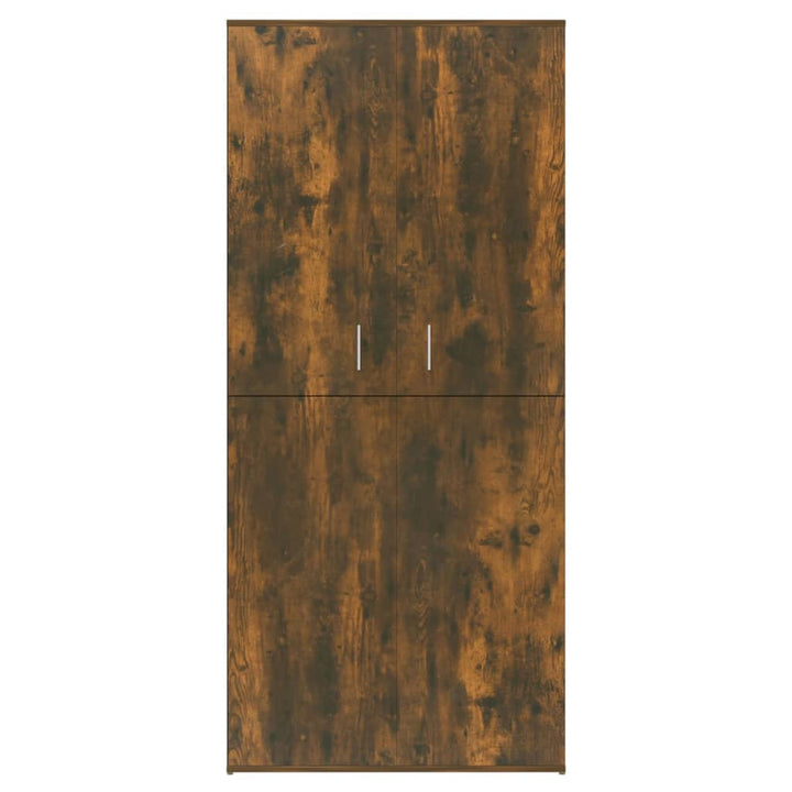 Schoenenkast 80x39x178 cm bewerkt hout gerookt eikenkleurig - Griffin Retail