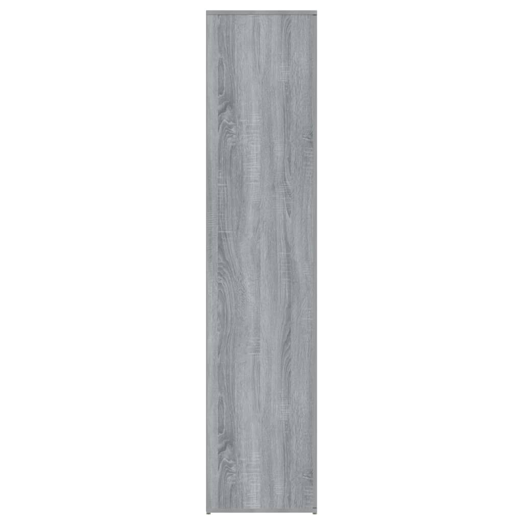 Schoenenkast 80x39x178 cm bewerkt hout grijs sonoma eikenkleur - Griffin Retail