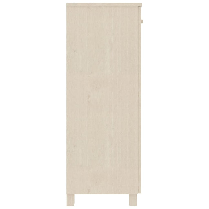 Schoenenkast 85x40x108 cm massief grenenhout honingbruin - Griffin Retail