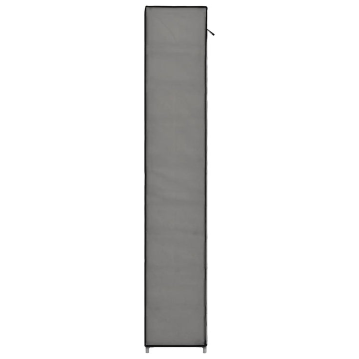 Schoenenkast met hoes 57x29x162 cm stof grijs - Griffin Retail