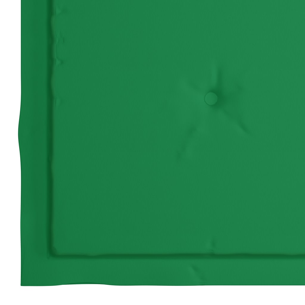 Schommelstoel met groen kussen massief teakhout - Griffin Retail