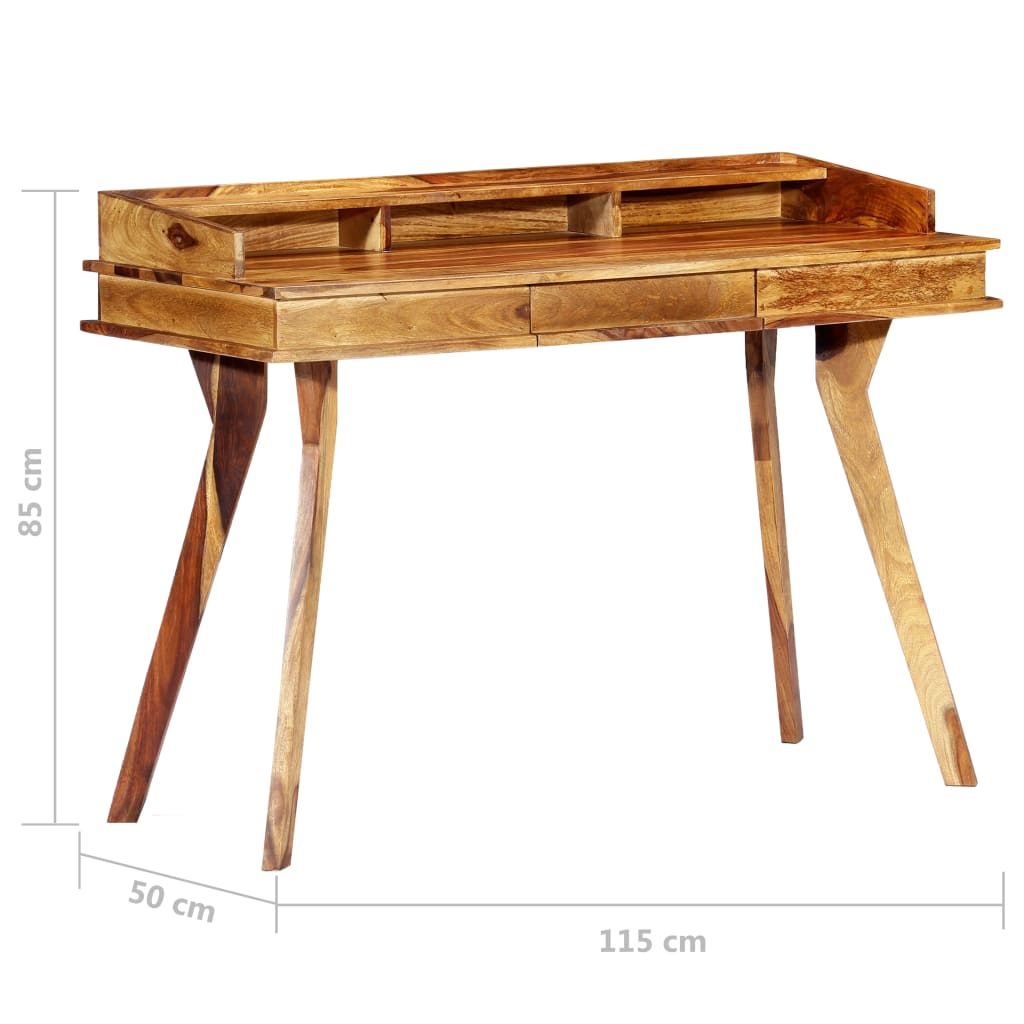 Schrijftafel 115x50x85 cm massief sheeshamhout - Griffin Retail