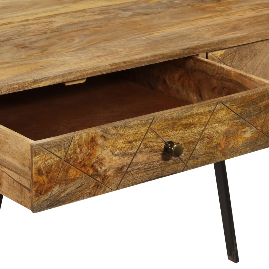 Schrijftafel met lades 110x50x76 cm massief mangohout - Griffin Retail