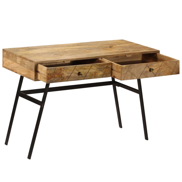 Schrijftafel met lades 110x50x76 cm massief mangohout - Griffin Retail