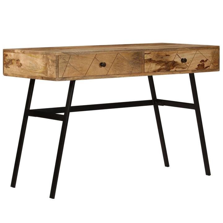 Schrijftafel met lades 110x50x76 cm massief mangohout - Griffin Retail