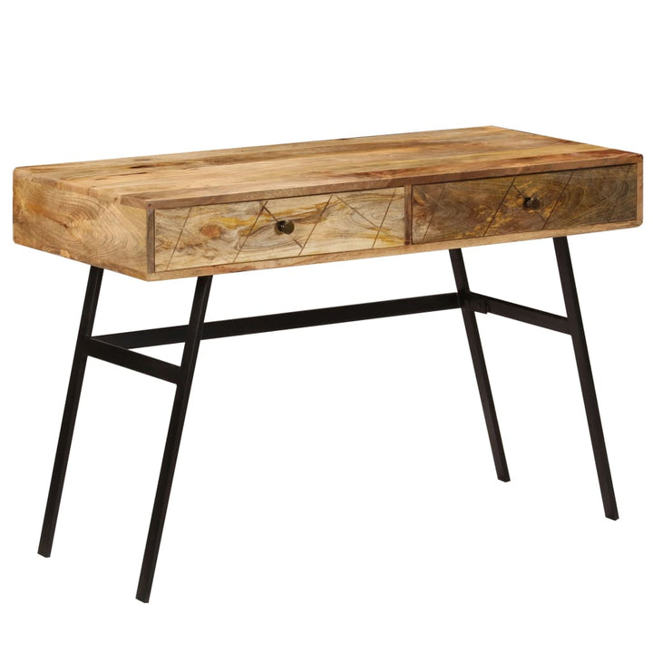 Schrijftafel met lades 110x50x76 cm massief mangohout - Griffin Retail