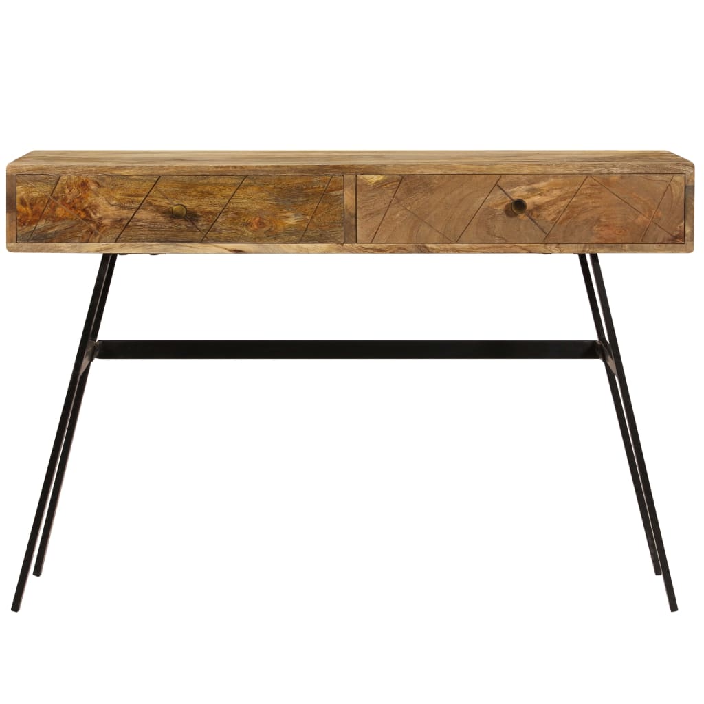 Schrijftafel met lades 110x50x76 cm massief mangohout - Griffin Retail