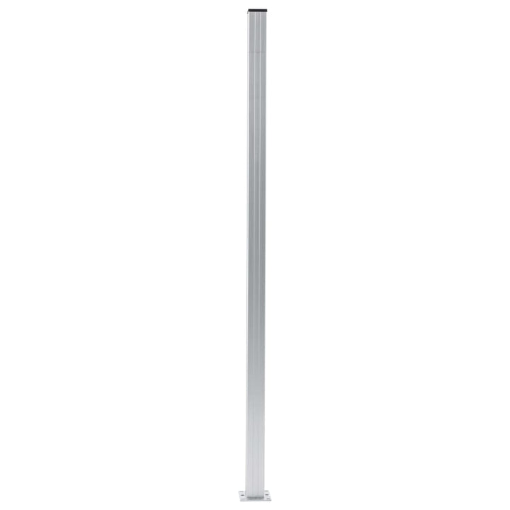 Schuttingpalen 3 st 185 cm aluminium - Griffin Retail