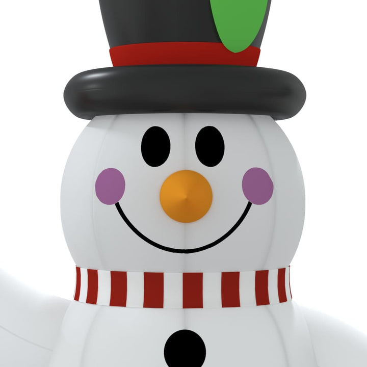 Sneeuwpop opblaasbaar met LED's 120 cm - Griffin Retail