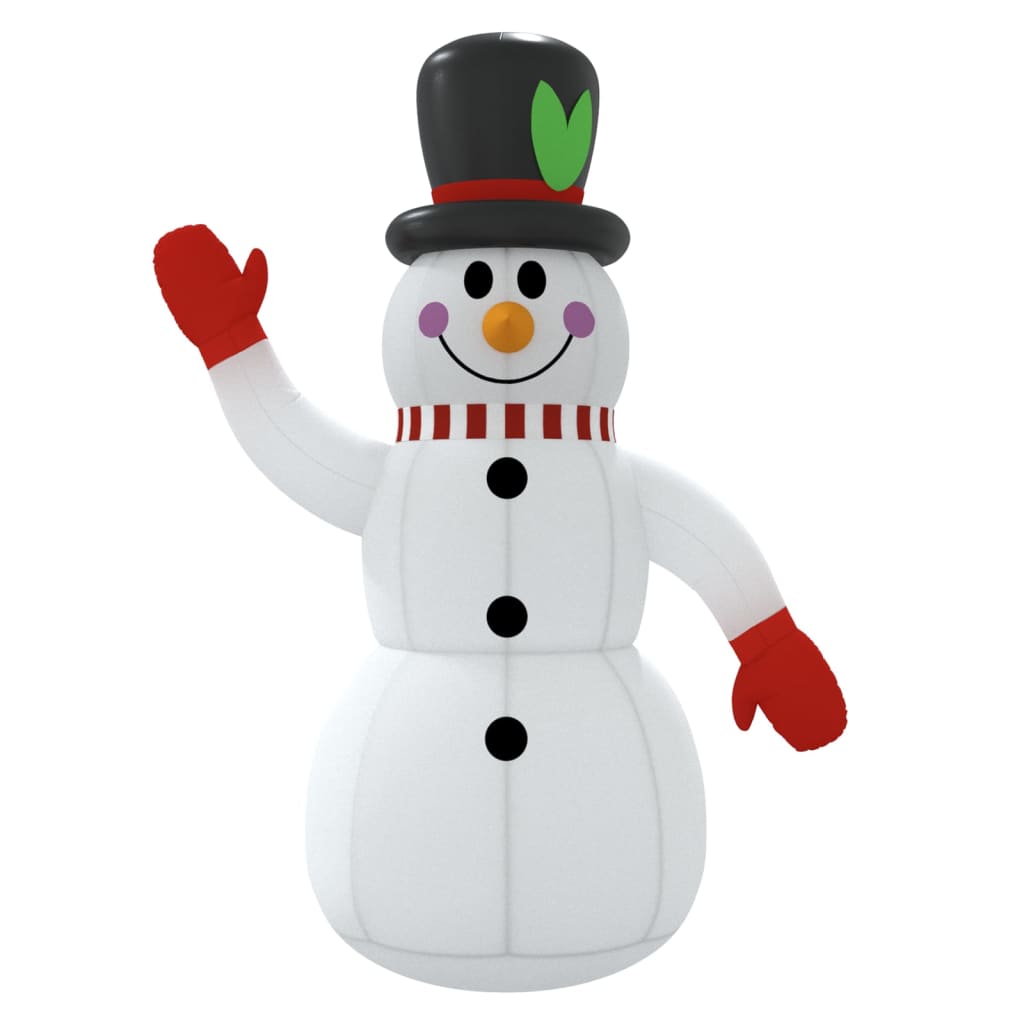 Sneeuwpop opblaasbaar met LED's 240 cm - Griffin Retail