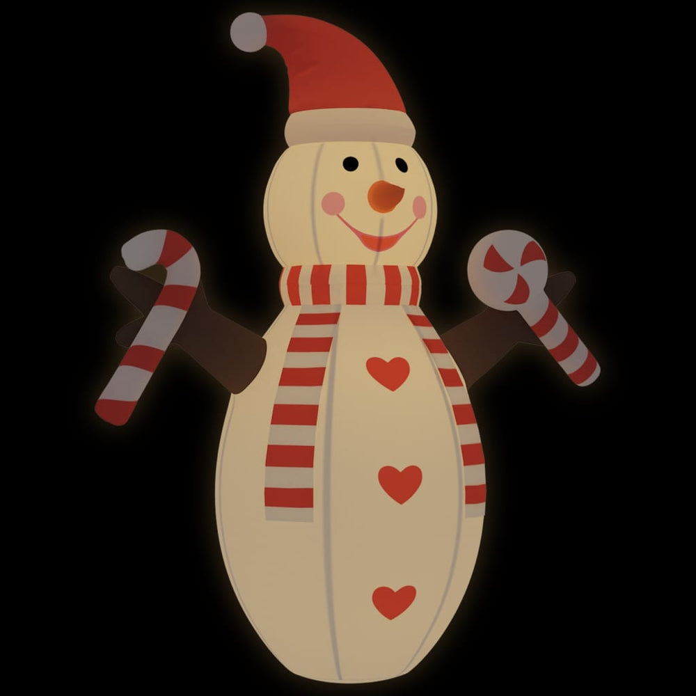 Sneeuwpop opblaasbaar met LED's 630 cm - Griffin Retail