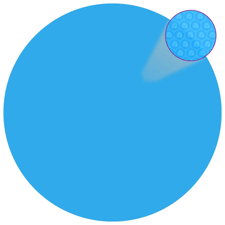 Solar zwembadfolie drijvend rond 381 cm PE blauw - Griffin Retail