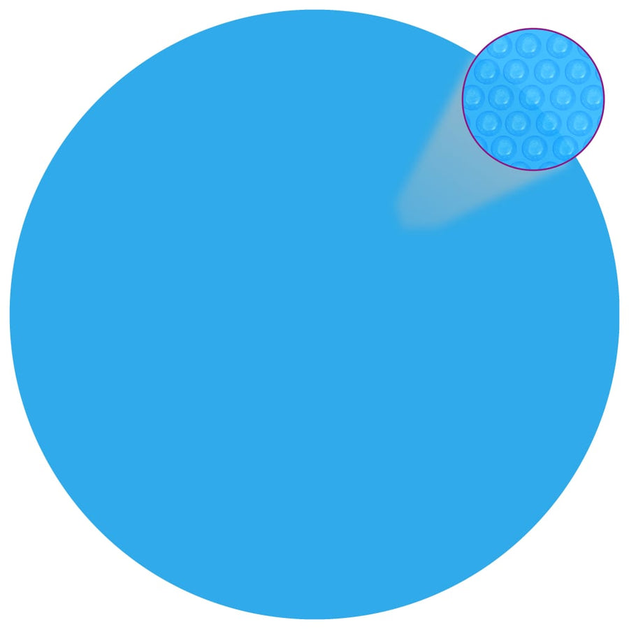 Solar zwembadfolie drijvend rond 455 cm PE blauw - Griffin Retail