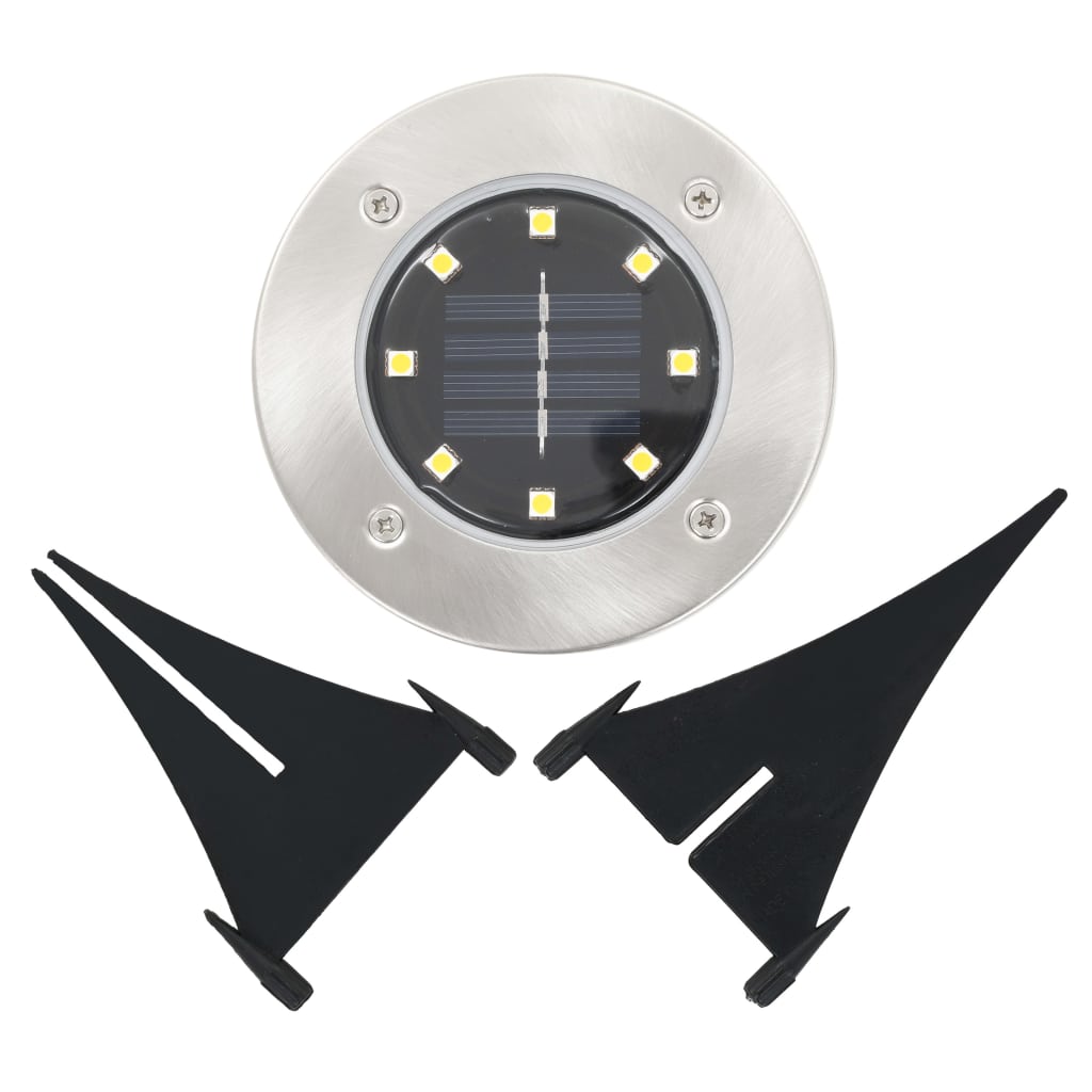 Solargrondlampen 8 st LED-lichten wit - Griffin Retail