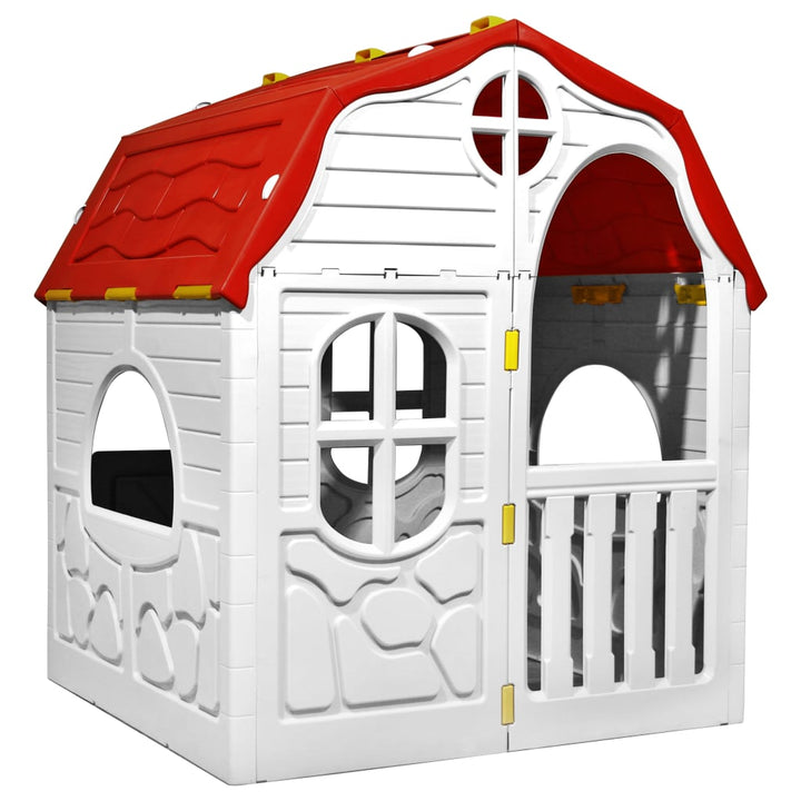 Speelhuis inklapbaar met deuren en ramen - Griffin Retail