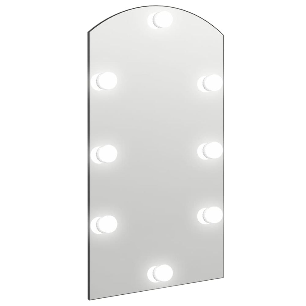Spiegel met LED-verlichting boog 90x45 cm glas - Griffin Retail