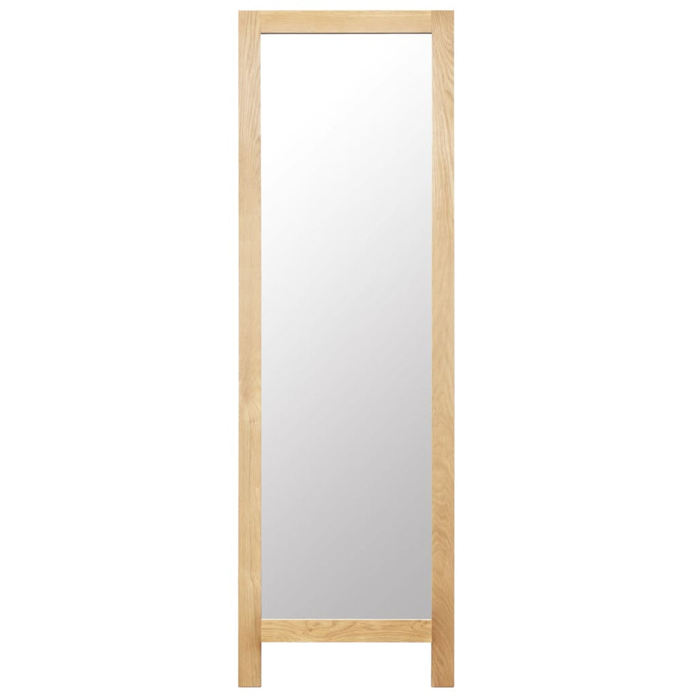 Spiegel vrijstaand 48x46,5x150 cm massief eikenhout - Griffin Retail