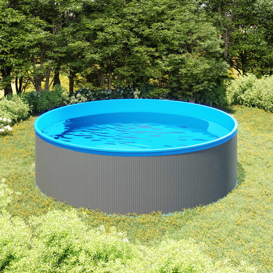 Splasher pool 350x90 cm grijs - Griffin Retail