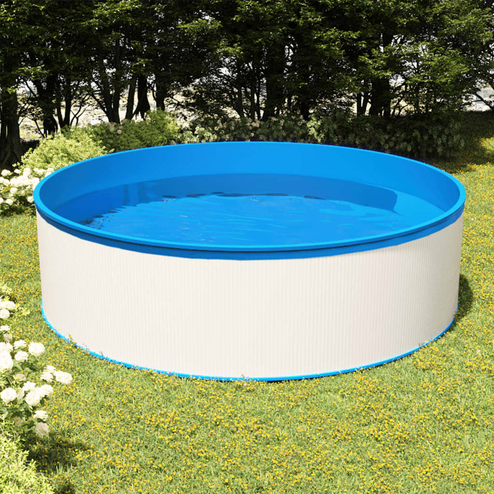 Splasher pool met hangende skimmer en pomp 350x90 cm wit - Griffin Retail