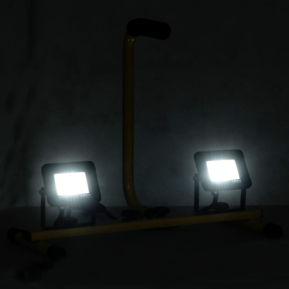 Spotlight met handvat LED 2x10 W koudwit - Griffin Retail