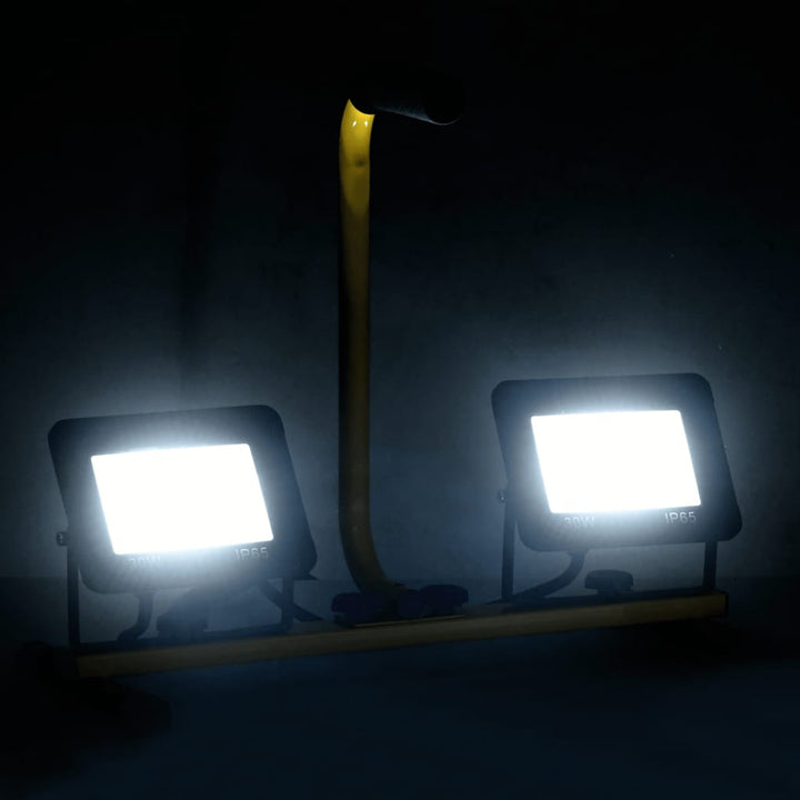 Spotlight met handvat LED 2x30 W koudwit - Griffin Retail