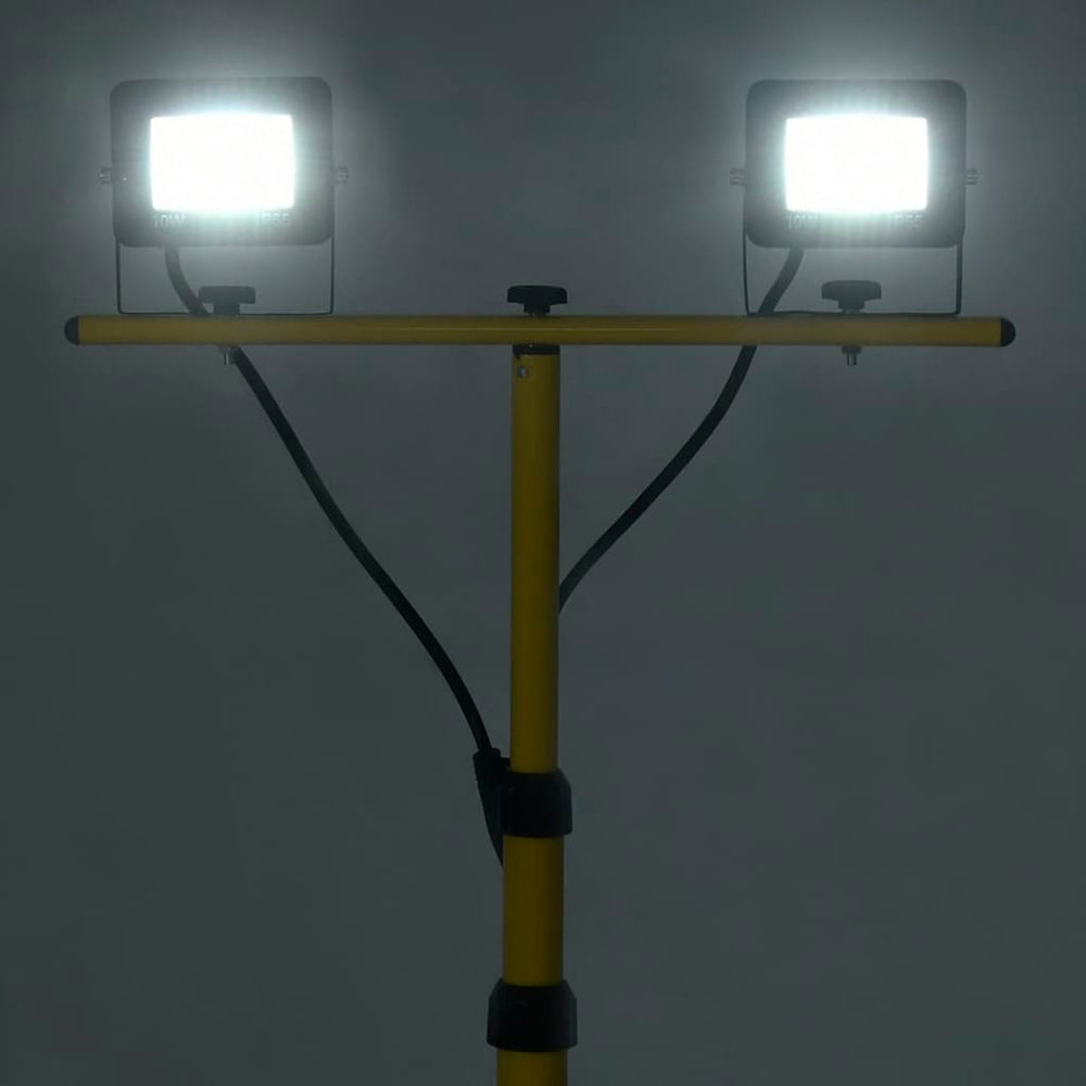 Spotlight met statief LED 2x10 W koudwit - Griffin Retail