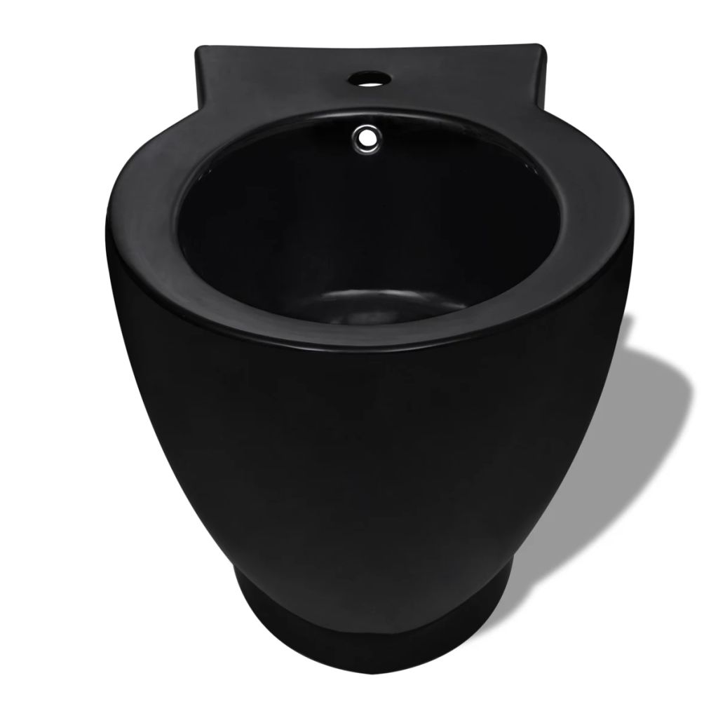 Staand toilet en bidet set (zwart) - Griffin Retail