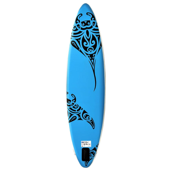 Stand Up Paddleboardset opblaasbaar 320x76x15 cm blauw - Griffin Retail