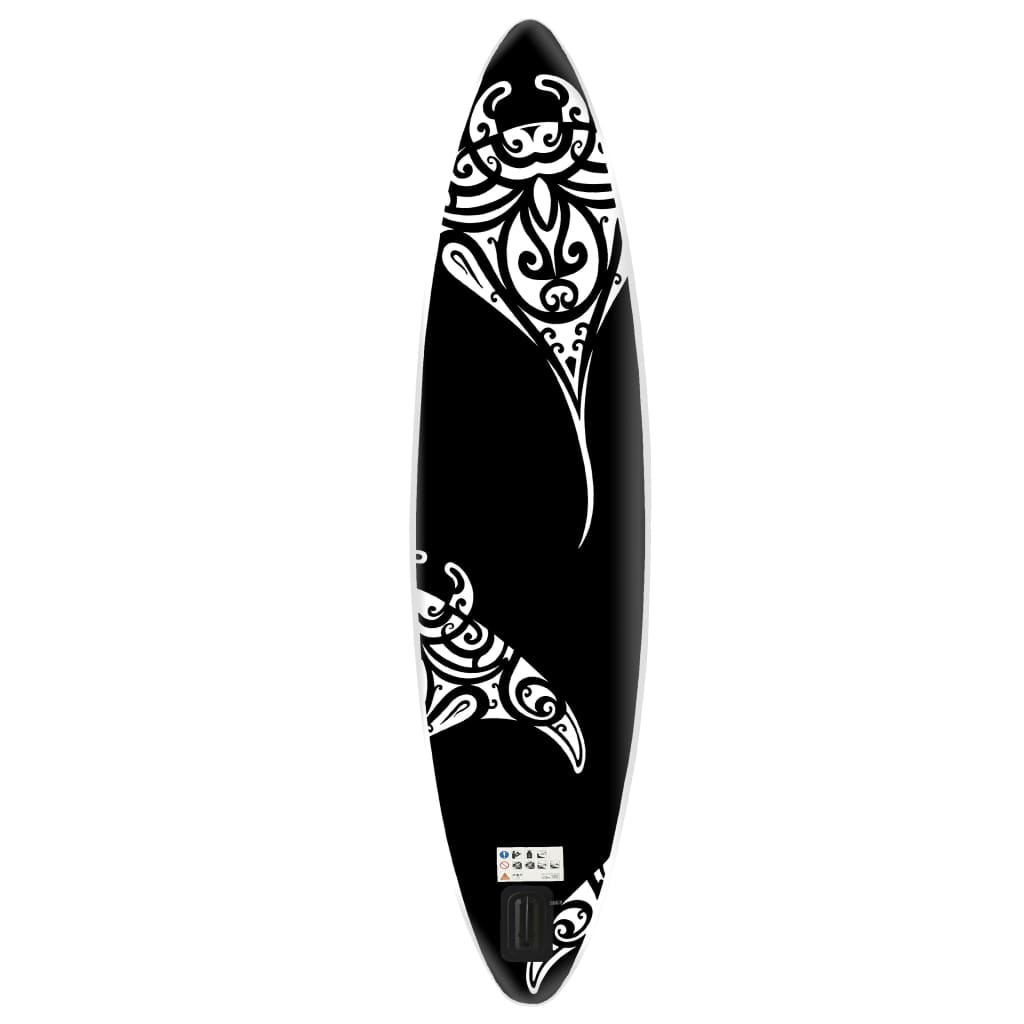 Stand Up Paddleboardset opblaasbaar 320x76x15 cm zwart - Griffin Retail