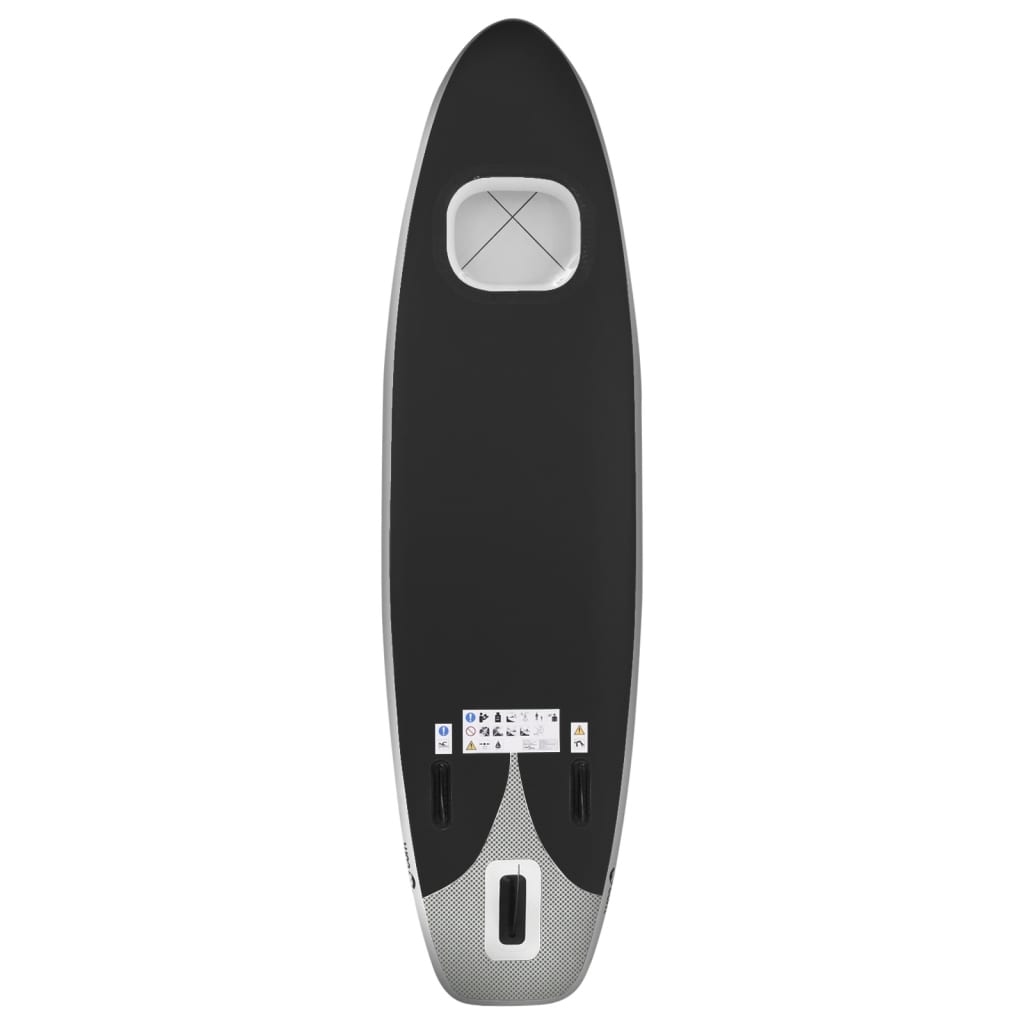 Stand Up Paddleboardset opblaasbaar 360x81x10 cm zwart - Griffin Retail