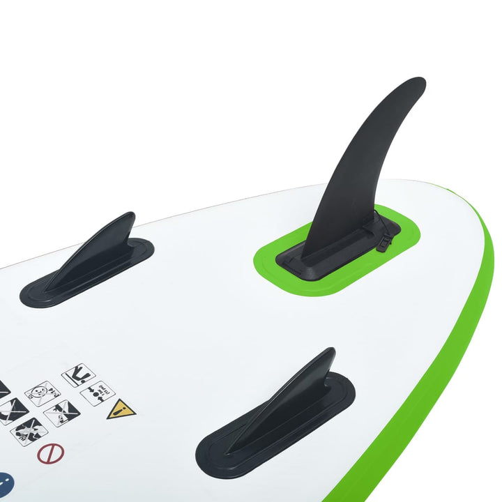 Stand Up Paddleboardset opblaasbaar groen en wit - Griffin Retail