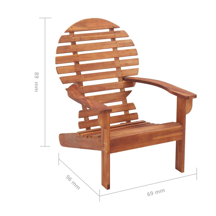 Stoel Adirondack massief acaciahout - Griffin Retail