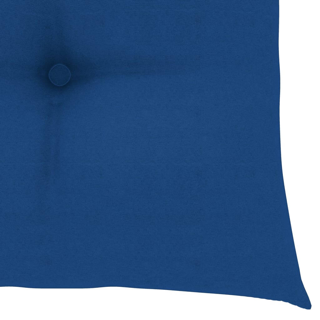 Stoelkussens 2 st 50x50x7 cm stof blauw - Griffin Retail