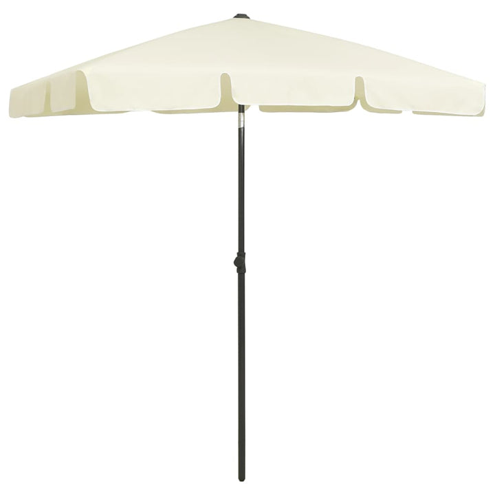 Strandparasol 180x120 cm zandgeel - Griffin Retail