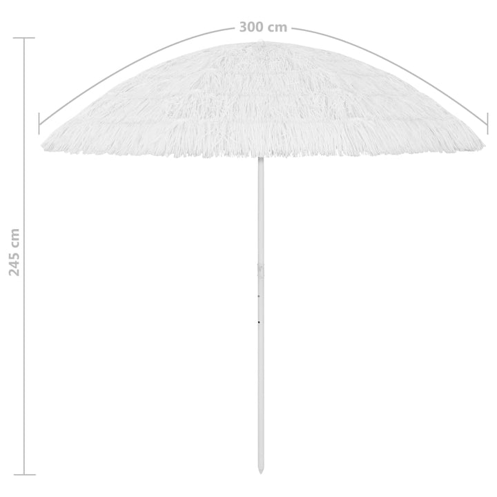 Strandparasol 300 cm wit - Griffin Retail