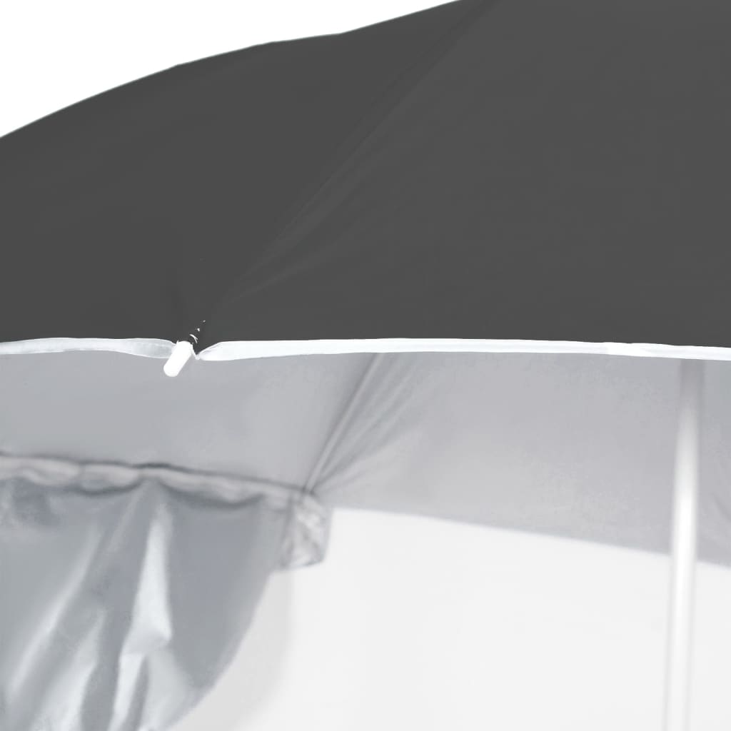 Strandparasol met zijwanden 215 cm antracietkleurig - Griffin Retail